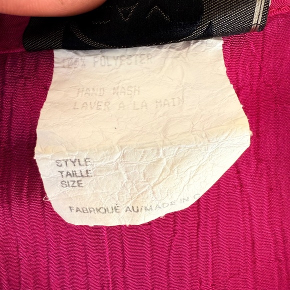 Hot Pink Vintage 80s Belted Jumpsuit - Picture 9 of 10